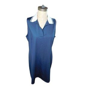 Tommy Bahama Golf Size L Large Navy Blue White Sporty Activewear Dress